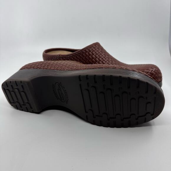 Easy Works by Easy Street Soleia Womens Slip On 10M Brown Braided Woven Clogs - Picture 7 of 11